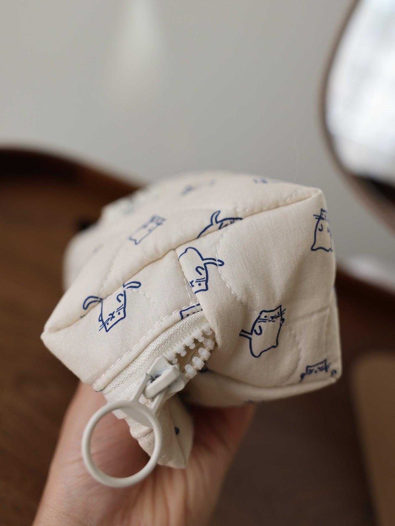 Precatch Cute Cat Design Travel Cosmetic Bag Multi-functional Storage Bag for Travel Skincare Items Makeup case